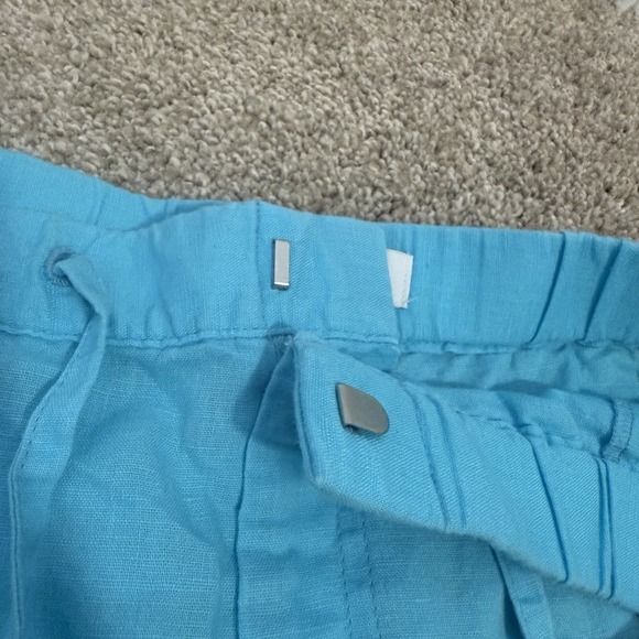 Liz Claiborne Women's Shorts Size Medium Blue Cotton And Linen NWT - Picture 3 of 6